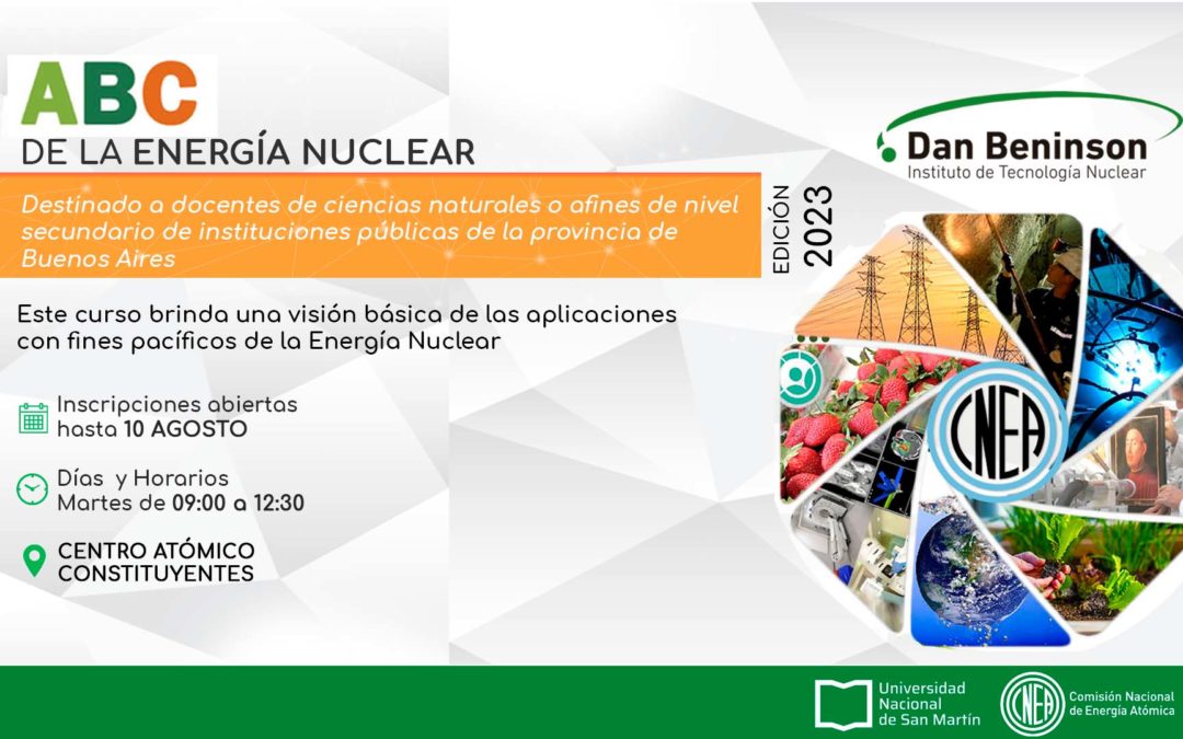 Inscripción 2023: Curso ABC de la Energía Nuclear para docentes