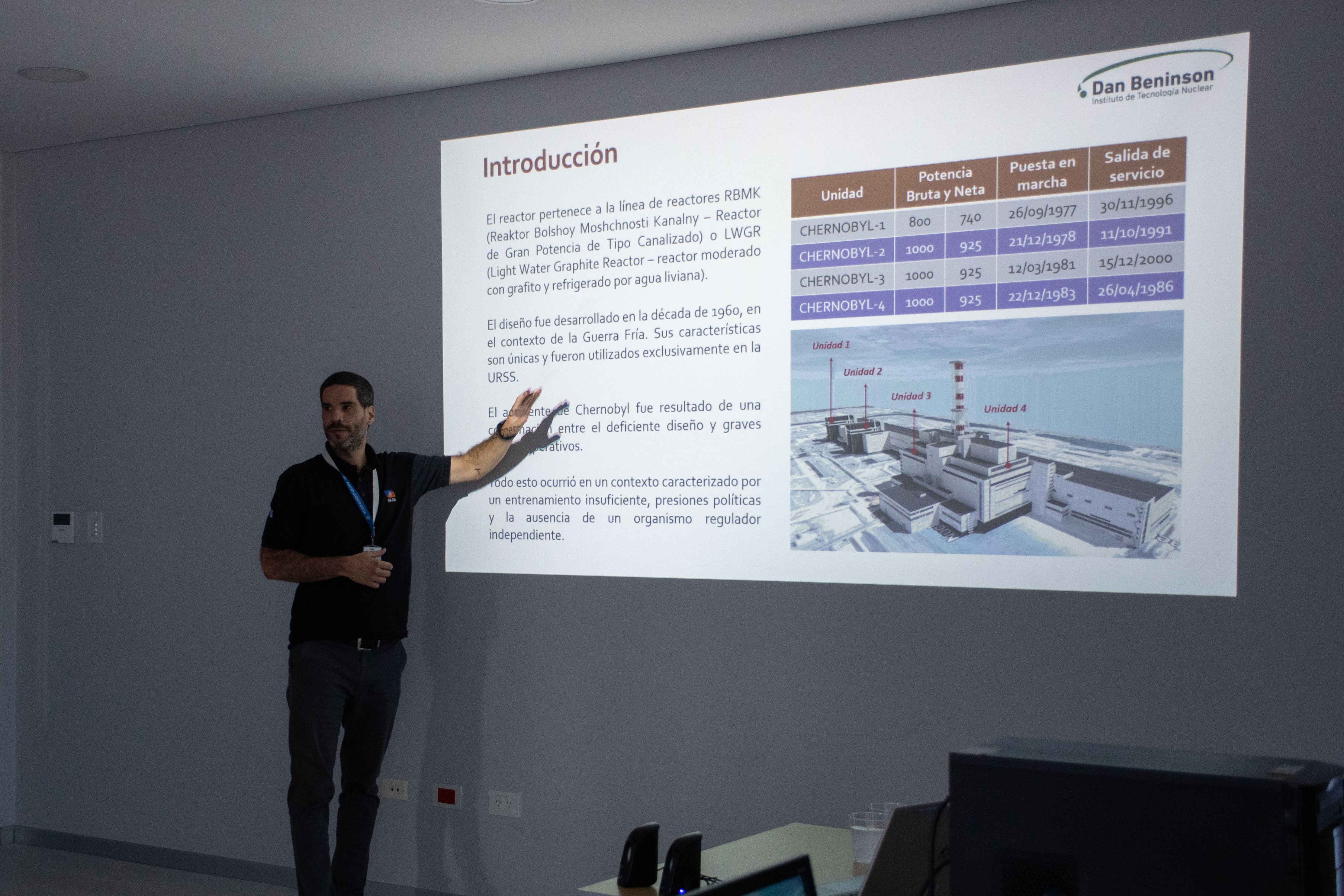 El Instituto Dan Beninson brindó la charla “Accidente de Chernóbil: análisis a 40 años del acciente nuclear de 1986”
